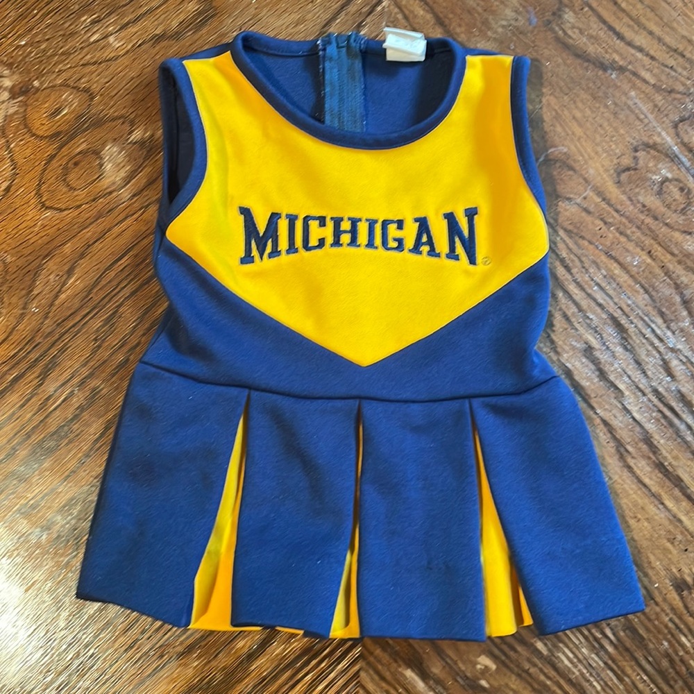 U of M Cheerleading outfit Toddler size 2 University of Michigan - super cute!